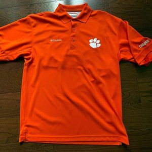 Columbia PFG Clemson Tigers Perfect Cast Polo Shirt NWOT